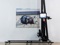 Calcomanía para el hogar de alta resolución 3D 4D 5D Zeescape imagen directa Mural papel tapiz máquina de impresión precio impresora de pared para la venta