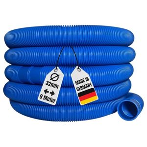 AquaOne HDPE <b>Pool</b> Hose 32mm Blue 9 Meters High Quality for Swimming <b>Pool</b> Garden Solar Suction & <b>Pump</b> Use Flexible - Product Image 1