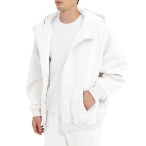 2025 nouveauté hommes sweats à capuche 355GSM haut de gamme Offre Spéciale 100% coton polaire lavé sweats à capuche zippés Street Wear sweat - Product Image 3