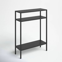 Mesas de Consola Metálicas Modernas para Entrada, Pasillo, Sala de Estar, Muebles de Lujo Negros Hechos a Mano, Duraderos y Fáciles de Limpiar