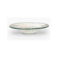 Masseur corporel en sel rose de l'Himalaya avec bougies, porte-thé/brûleur de cire, support en acier inoxydable, plat en verre