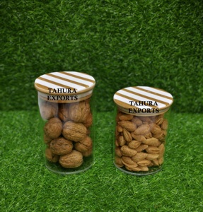 <b>Vintage</b> Resin Style Classy Storage Jar Tabletop Container Handmade Stylish Storage <b>Box</b> Tabletop Serving Decoration For Ramadan - Product Image 1