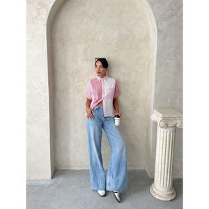 Blusas y Camisas a Rayas Fucsia para Mujer Topshow al por Mayor - Product Image 3