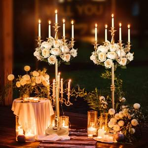 Unique Design Made Of Metal <b>Candelabra</b> <b>Gold</b> Polished Candle Jar For Wedding Decorative Use Lightning From The Quality Collection - Product Image 4