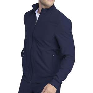 Chaqueta médica de ajuste afilado con tela suave transpirable y diseño profesional moderno - Product Image 3