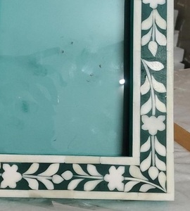 Worldwide Supply Offers Premium Indian Bone Inlay Wood <b>Frame</b> for Luxury Home and Office Decor Antique Style - Product Image 3