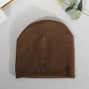 OEM logotipo personalizado Reversible Skully Beanie Hat MOQ bajo All-Over Print Jacquard tejido gorros gráficos - Product Image 6