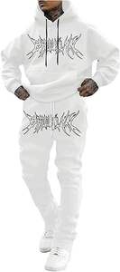 Logo imprimé personnalisé en gros à la mode pour hommes survêtement Streetwear survêtements très exigeants pour l'hiver ensembles personnalisés respirants - Product Image 4