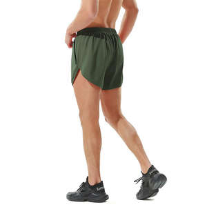 Service OEM / ODM Nouvelles meilleures ventes Short de sport pour hommes Logo personnalisé Imprimé Maille Solide Respirant Short de style décontracté pour hommes - Product Image 3
