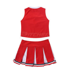 Derniers modèles de tenues de cheerleading pour femmes, fabriquées en usine, design personnalisé, 100% polyester, écologiques, légères, de haute qualité - Product Image 4