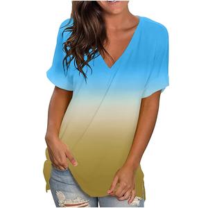 T-Shirt à manches courtes pour femme, vêtement ample et décontracté, tricoté de qualité supérieure, fournisseur de T-Shirt de BD - Product Image 1