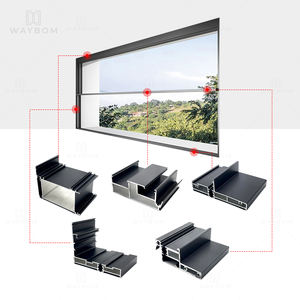Ventana Corredera Vertical Eléctrica Moderna Waybom, Marco de Aleación de Aluminio, <span class=keywords><strong>Doble</strong></span> Vidrio Templado, Acero Inoxidable, Sensor de Lluvia - Product Image 2