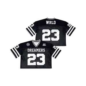 Camiseta de Fútbol Americano Personalizada para Hombre, Estilo Urbano, Malla Sublimada de Alta Calidad, Corte Cuadrado, Manga Corta, 2025 - Product Image 3