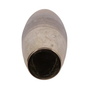 Jarrón de flores marrón y plateado, jarrón de Metal de aluminio de lujo moderno de estilo nórdico hecho a mano único, jarrón de flores de hierro costero - Product Image 3