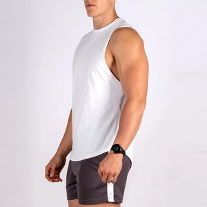 เสื้อออกกำลังกายแขนกุดสำหรับผู้ชายเสื้อออกกำลังกายกล้ามเนื้อแขนกุดผ้าฝ้าย - Product Image 2