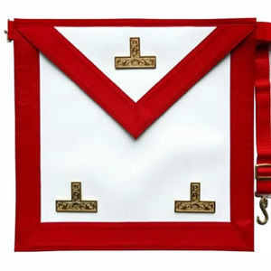 Maçonnique Grand Lodge Maître Mason Tablier Brodé À La Main En Gros À Bas Prix Bon Matériel - Product Image 2