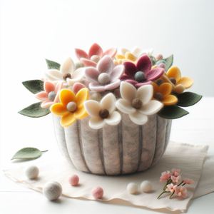 Handmade Eco-Friendly Felt Wool Multifunctional Storage <b>Basket</b> for Home Decor <b>Gifts</b> Indoor/Outdoor Use - Product Image 4