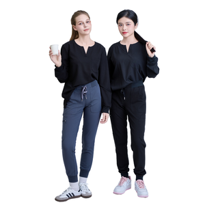 VN FACTORY stretch scrub uniform nursing sets medical blouse dental nurse uniform high waist men/women hospital <b>clothes</b> OEM/ODM - Product Image 1