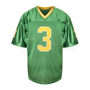 Camiseta de fútbol de poliéster con tela de gestión de la humedad para uso en equipo Camiseta de fútbol americano a todo color - Product Image 2