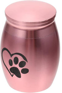 Handmade Brass Pet Cremation Urns Funeral Urns For Cat and <b>Dog</b> Ashes Burial Urns - Product Image 2