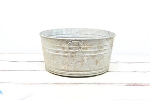 Jardinière de sol en métal galvanisé de style traditionnel pour la conception antique d'utilisation décorative de jardin à la maison - Product Image 2