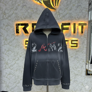 Tendance Mode Usine Taux Imprimé La Plus Demande Fermeture Éclair À Capuche Bouffée Imprimé Fabriqué En Usine Pas Cher Prix Hoodies Hommes Hommes Hoodies - Product Image 3