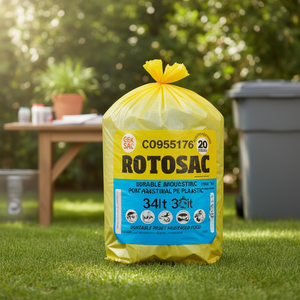 Juego de 20 bolsas de basura (34Lt) con cierre ROTOSAC Amarillo CO955176 - Product Image 3
