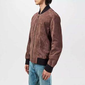 Factory Price Men Bomber Jacket Custom Logo Embroidered Streetwear Varsity Baseball <b>Coat</b> Fashion Casual Outerwear Wholesale - Product Image 5