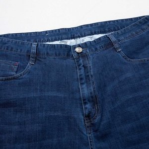 Pantalones vaqueros negros y grises para hombre, pantalones vaqueros rectos negros y azules oscuros de otoño para hombre, pantalones vaqueros clásicos de algodón elástico, talla 40 42 44 - Product Image 3