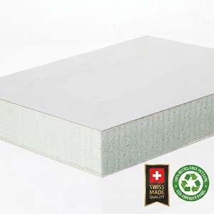 Panneau sandwich en aluminium suisse Coratec Corapet GRX70, 0,95 mm, alliage 3003 H44, RAL9010 blanc, léger, composite, pour caravane, camion, mur - Product Image 2