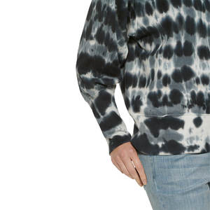 Loose Fit acanalado cuello redondo 80% Algodón 20% poliéster polar acanalado puños y sudadera de mujer - Product Image 6