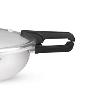 La mejor olla a presión de acero de aluminio 2 en 1 de 5 litros, olla Karahi aplicable a Gas de inducción con mango de baquelita para restaurantes - Product Image 5