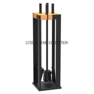 Heavy duty premium quality metal fire pit <b>tools</b> set with long handles and heat resistant design for <b>safe</b> outdoor use - Product Image 6