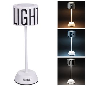 Lampada da Tavolo Ricaricabile Bigismore con Corpo in Cristallo, Telecomando e Paralume Bianco Senza Fili per Camere da Letto e Studio - Product Image 1