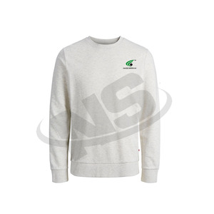 เสื้อสเวตเชิ้ตคอกลมผู้ชายคุณภาพสูง ผ้าฝ้าย 100% ทรงหลวม สไตล์สตรีทแวร์ รับสกรีนโลโก้ ผ้าฟลีซ เป็นมิตรต่อสิ่งแวดล้อม - Product Image 1