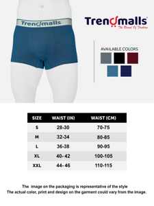Trendmalls Hombres Birla Micro Modal Trunks Peinado Microfibra Elastano Estiramiento Calzoncillos sólidos Transpirable Punto Airforce Cintura - Product Image 6