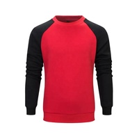 OEM personalizado Color sólido de manga larga de los hombres de cuello redondo sudadera último diseño en relieve Logo Material polar invierno añadir su propio 3D