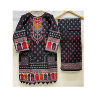 Kurtis pour femmes en Inde et au Pakistan Ensemble de robes mi-longues perlées à la taille naturelle