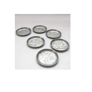 Vente chaude Ensemble de sous-verres ronds en métal en acier inoxydable Logo personnalisé - Product Image 1