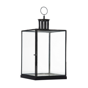 Simple Wind <b>Black</b> Metal <b>Candle</b> <b>Holder</b> Elegant Metal Rim Glass Wind Lantern for Home Christmas Weddings Elegant Centerpieces for - Product Image 6