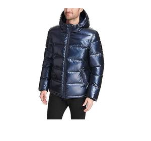 Blouson bombardier long meilleure vente veste d'hiver chaude à capuche brillant bulle doudoune pour dames hommes - Product Image 1