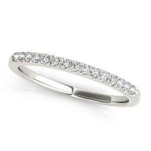 Anillo de Bodas de Diamantes en Paladio, Banda de Diamantes de 0.23ct para Bodas - Product Image 1