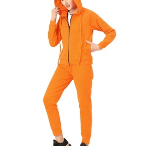 Conjunto de chándal informal de dos piezas para mujer, tops deportivos de manga larga con cremallera a rayas, OEM, alta calidad y venta al por mayor - Product Image 3