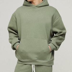 Ensemble de survêtement de sport pour homme, vêtements de sport performants, à capuche, coupe régulière, respirant, coupe-vent, uni, 100% coton, vêtements d'automne - Product Image 4