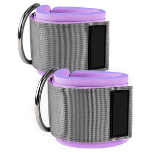 Correas de tobillo directas de fábrica con anillo en D ajustable GYM Fitness correas de tobillo Puños para máquinas de Cable Kickback correas de tobillo - Product Image 2