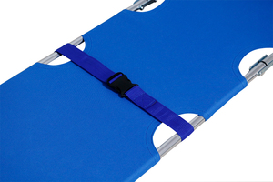 Camilla plegable de aluminio directa de fábrica, ligera, tamaño pequeño con tela Oxford y dos correas de seguridad - Product Image 3