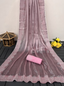 Boutique indienne Bollywood Designer Saree Exclusive Fancy Latest Premium Silk Premium Quality Saree Sari Premium Quality Latest - Product Image 4