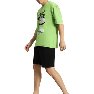 Conjunto casual de verano para hombre de alta calidad, personalizado, moderno y transpirable, de algodón, con camiseta de manga corta y pantalones cortos. - Product Image 4