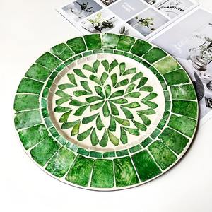 Napperons nacrés pour décoration de table à manger top vente mosaïque MOP coquilles napperon - Product Image 4