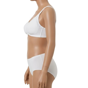 Conjunto de sujetador acolchado transpirable y calzoncillos Hipster Mezcla de LICRA de algodón suave Lencería cómoda para mujer Ropa interior de uso diario - Product Image 4